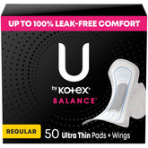U by Kotex frente del empaque mostrando la marca y cantidad