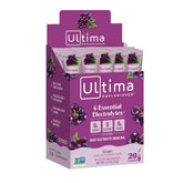 Ultima Replenisher empaque frontal sabor uva mostrando 20 sobres y beneficios