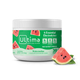 Ultima Replenisher frente del envase mostrando sabor sandía y beneficios