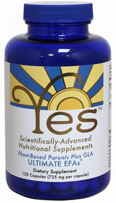 ULTIMATE EFAs empaquetado frontal mostrando 120 cápsulas y beneficios claros