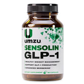 UMZU frasco frontal mostrando diseño y suplemento para equilibrio metabólico