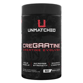 Unmatched CreGAAtine frontal del envase mostrando confianza y calidad