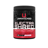 Unmatched ElectraShred envase frontal mostrando presentación y sirve