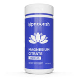 UpNourish frasco delantero mostrando etiquetas claras y beneficios
