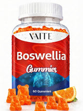 VAITE envase frontal de Boswellia Serrata mostrando 60 gominolas y formato vegano