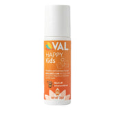 VAL roll-on frontal mostrando el envase y tapa, cómodo y portátil