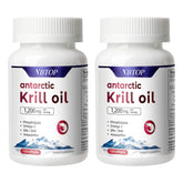 VBTOP envase frontal de kril 240 perlas, aporta Omega‑3 y pureza