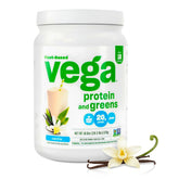 Vega envase frontal sabor vainilla mostrando presentación y beneficio práctico
