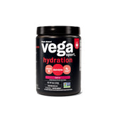 Vega Sport frente del empaque con sabor Berry mostrando envase y porciones