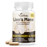 Vegan Vitality frasco frontal mostrando etiqueta y beneficios visibles