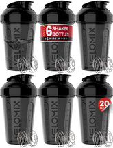 VELOMIX pack de seis botellas negras frente, ahorro y conveniencia