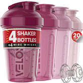 VELOMIX vista frontal del pack de 4 con diseño berry blend y ahorro