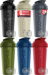 VELOMIX pack frontal mostrando seis botellas, organizado y ahorra espacio