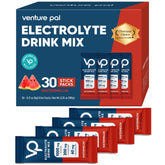 Venture Pal frente del empaque mostrando sobres individuales y beneficios