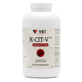 V.E.T. PHARMACEUTICALS frasco K-CIT-V 100 ct mostrando cantidad