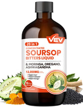 VEV frasco frontal mostrando etiqueta clara y volumen de 16 oz, fácil identificación