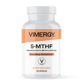 Vimergy frasco frontal mostrando etiqueta clara y diseño atractivo, información visible
