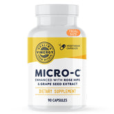 Vimergy Micro-C frontal del empaque mostrando la dosis y beneficios