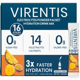 VIRENTIS frente del empaque mostrando 16 sticks y beneficios claros