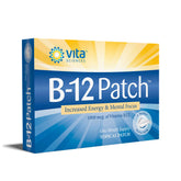 Vita Sciences parche B12 frontal mostrando el empaque y duración semanal