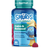 VITABURST envase frontal de Smurfs Calm Gummies mostrando diseño atractivo y claridad