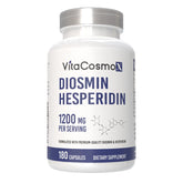 VitaCosmoX frasco frontal que muestra 180 cápsulas y diseño claro para almacenamiento prolongado