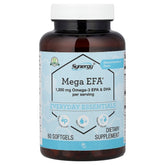 Vitacost Brand frasco frontal de Mega EFA con etiqueta clara y beneficio de 1.200 mg omega-3
