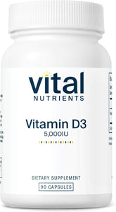 Vital Nutrients frasco frontal mostrando 90 cápsulas y uso prolongado