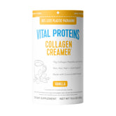 Vital Proteins frasco frontal mostrando etiqueta y beneficio cremoso