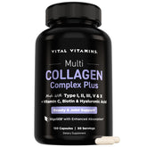 Vital Vitamins envase frontal mostrando la fórmula y beneficios