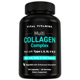 Vital Vitamins frontal del envase mostrando beneficios y volumen