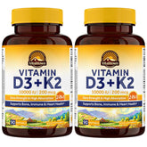 Vitalitown frente del envase mostrando la fórmula D3 K2 y cantidad