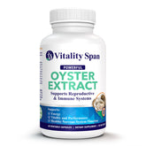 Vitality Span frasco delantero mostrando cápsulas y diseño limpio