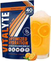Vitalyte envase frontal naranja mostrando marca y beneficio hidratación rápida