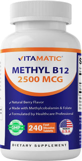 Vitamatic frontal del empaque mostrando 240 tabletas y marca, transmite confianza