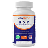 Vitamatic frasco frontal que muestra diseño y cantidad del producto