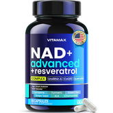 Vitamax frontal del envase mostrando fórmula liposomal y beneficios