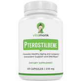 VitaMonk frasco frontal mostrando etiqueta y pureza del producto