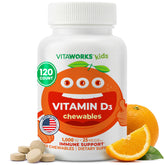VitaWorks empaque frontal que muestra 120 tabletas y beneficios claros