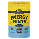 Viter Energy bolsa frontal wintergreen muestra conveniente y sello resellable