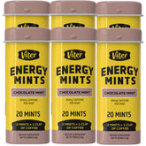 Viter Energy lata frontal mostrando sabor Chocolate Mint y portabilidad