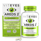 Viteyes frasco frontal mostrando etiqueta y beneficios para macula