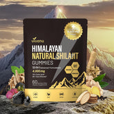 VivoNu envase frontal de gomitas con shilajit y minerales, presentación clara