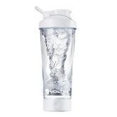VOLTRX vaso mezclador VortexBoost frontal mostrando diseño y capacidad para mezclar rápido