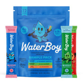 Waterboy imagen frontal del pack mostrando variedad y conveniencia
