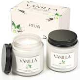 Waxcanpy pack frontal con dos velas vainilla, aporta calidez decorativa