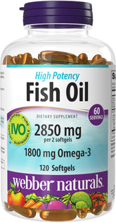 Webber Naturals frasco delante mostrando la etiqueta y cantidad