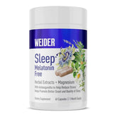 Weider frontal del empaque mostrando el nombre y beneficio para el descanso