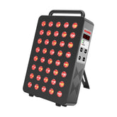 WEIVIRED panel frontal mostrando LEDs y diseño robusto, ideal para terapias dirigidas