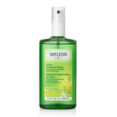 Weleda Citrus frontal en frasco de vidrio reciclable, aspecto natural y compacto